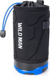 Sacoche porte-bidon WILD MAN vélo avec bandoulière 1 L bleue