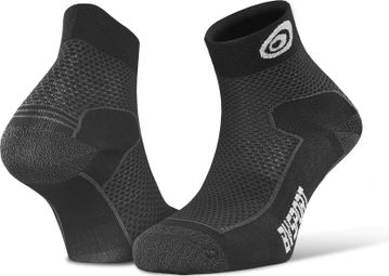BV SPORT Socken Dual Courte Evo Schwarz / Grau