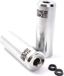 BMX PEGS PRO CNC ADULTE CHROME 10MM/14MM KHEBIKES