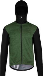 Assos Trail Spring Fall Hooded Jacket Black / Green