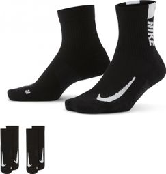 Calcetines (x2) Nike Multiplier Negro Unisex