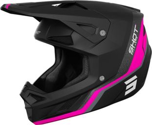 Casque Intégral Shot Speed Atomic Noir Rose Mat