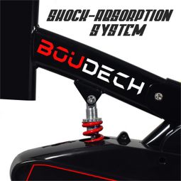 BOUDECH - BOLD 1600 Bicicleta de spinning con volante de resistencia magnética de 16 kg, pantalla LCD, software de monitorización y soporte para tablet.