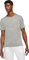 Nike Rise 365 Gris Homme short sleeve jersey