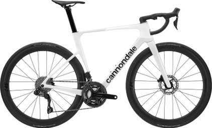 Cannondale SuperSix Evo 5 Road Bike with Shimano 105 Di2 12-speed, 700 mm, Cashmere White, 2027