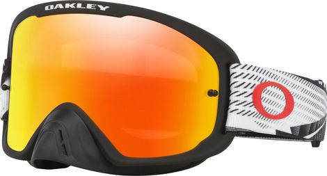 Oakley O-Frame 2.0 Pro MX Black Forge / Fire Iridium Goggle / Ref : OO7115-60