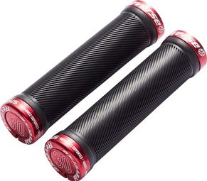 Reverse Spin Grips 30 mm Black / Red