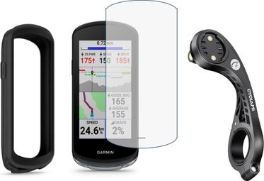 Pack Accessoires Garmin Edge 1040/1040 Solar (Ecran de protection + Housse + Support déporté XL optimisé 1040)