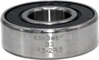 Schwarzes Lager R6-2RS 9,53 x 22,23 x 7,14 mm