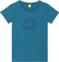 Technical T-Shirt Woman Lagoped Teerec Scribbled Blue
