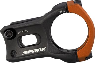 Spank Split 35 mm 0° Stem Black / Orange