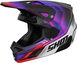 Casco integral Shot Speed Olymp violeta brillante para niños