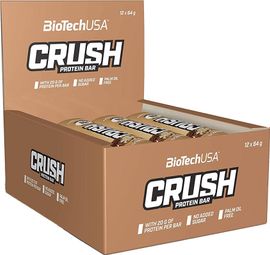 Boîte Crush Bar (12x64g) - Biotech Usa - Cookies Et Cream -  Barres Protéinées