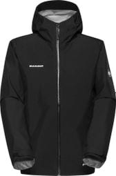 Wasserdichte Jacke Mammut Crater Light Hs Hooded Schwarz Mann