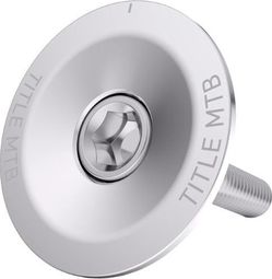 Handlebar Cap with Title 1 1/8″ Silver Clamp Star