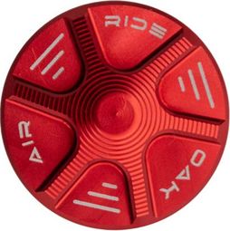 Capot de Valve OAK Forkcap Air pour Fourche Fox/Rockshox Rouge