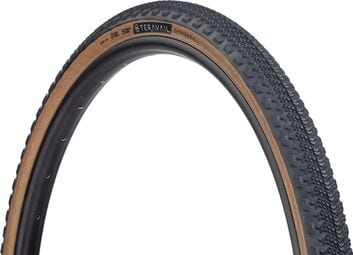 Teravail Cannonball 650b Neumático de grava Tubeless Ready Luz plegable y lateral flexible Tan lateral