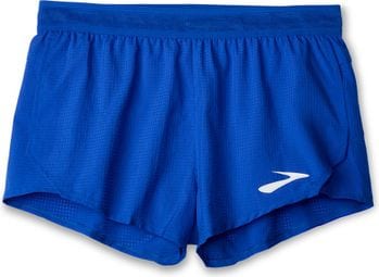 Pantalones cortos divididos Brooks Elite 2in Azul para mujer