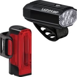 Paire d'Éclairages Lezyne Micro Drive 800+ / Strip Drive 300+ Noir - Produit Reconditionné