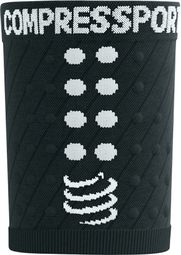 Fasce per polsi Compressport Racing Sweatbands Nero (Coppia)