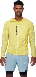 Veste Coupe-Vent Mammut Aenergy WB Hooded Jaune Homme