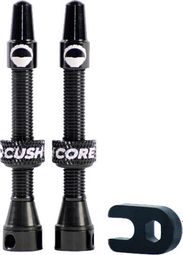 CushCore 44mm Tubeless Valves Schwarz