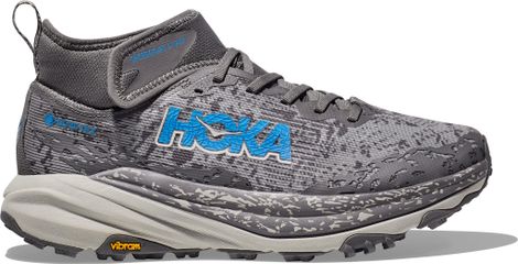 Hoka Speedgoat 6 Mid GTX Trailrunning-Schuhe Grau/Blau Herren