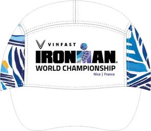 Ironman Wereldkampioenschap Nice 2024 Evenement Tech Cap Wit/Blauw