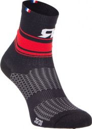 Paar RAFAL BOA Socken Schwarz Rot