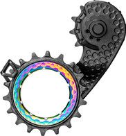 Chape de Dérailleur Hollowcage AbsoluteBlack pour Ultegra / Dura Ace 11 V Rainbow