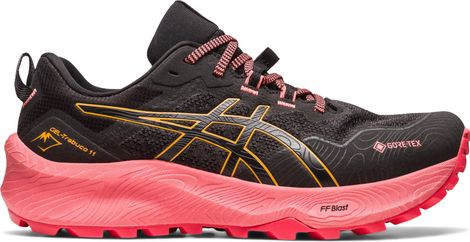 Asics Gel Trabuco 11 GTX Black Pink Women's Trail Running Shoes