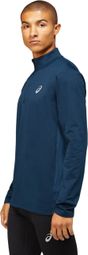 Asics Core Winter Blue Homme 1/2 Zip Thermal Top