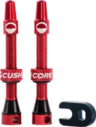 Tubeless CushCore ventielen 44 mm Rood