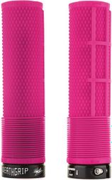Paire de Grips DMR DeathGrip Flangeless Thin Rose