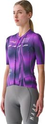 Kurzarm Trikot GreenEdge/Jayco AlUla Maap Femme Pro Air Violett