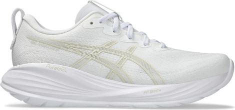 Chaussures Running Asics Gel-Cumulus 27 Blanc/Jaune Femme