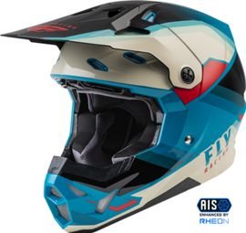 Fly Racing Formula CP Rush Full Face Helmet Black / Blue / Beige
