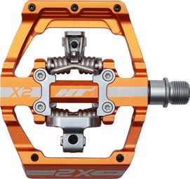 HT Paire de Pédales automatiques X2 Orange