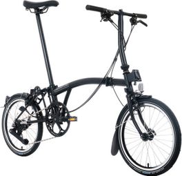 Brompton C-Line 12-Speed Folding Bike with Drop Handlebars, Black