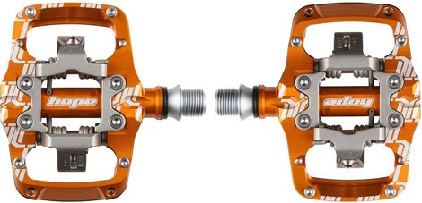 Hope Union TC Clip Orange Automatic Pedals