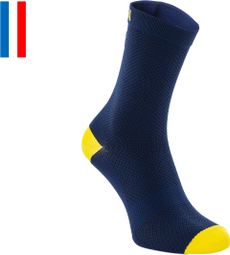 Ein Paar LeBram Roselend Socken Blau / Gelb