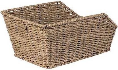 BASIL Panier À Vélo Cento Rattan Look Avec Système Wsl 47 X 34 X 24 Cm