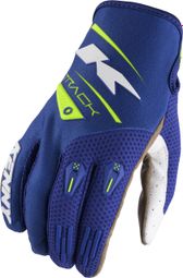 Kenny Track Long Gloves Navy blue/Fluorescent yellow