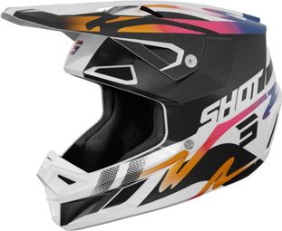 Casque Intégral Shot Speed Wave Noir Blanc Brillant