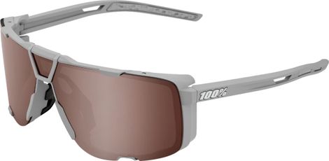 Lunettes de soleil 100% Eastcraft - Soft Tact Gris - Verres Hiper Miroir Crimson Argent