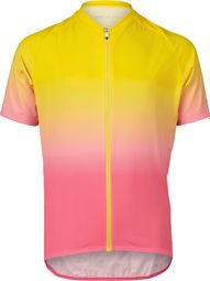 Maillot Poc XC Niños Manga Corta Amarillo/Rosa