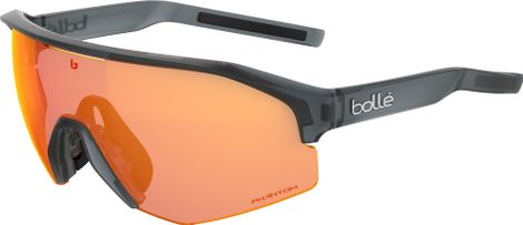 Bollé Lightshifter XL Black Frost - Phantom Maroon Red Photochromic Sunglasses