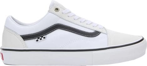 Chaussures Vans Skate Old Skool Cuir blanc/Blanc 