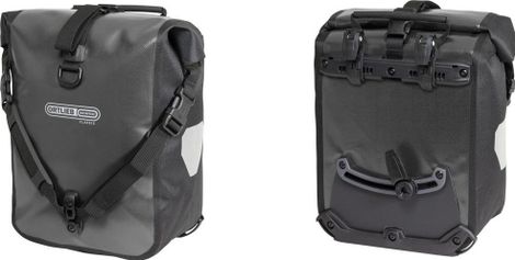 Paire de Sacoches de Porte Bagage Ortlieb Sport-Roller Classic 25L Gris / Noir