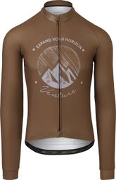 Langarm Trikot Venture Herren Braun